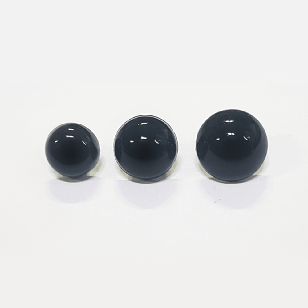 단추형 인형눈알 2쌍(4알) 반콩단추 [ 9mm  10mm ]
